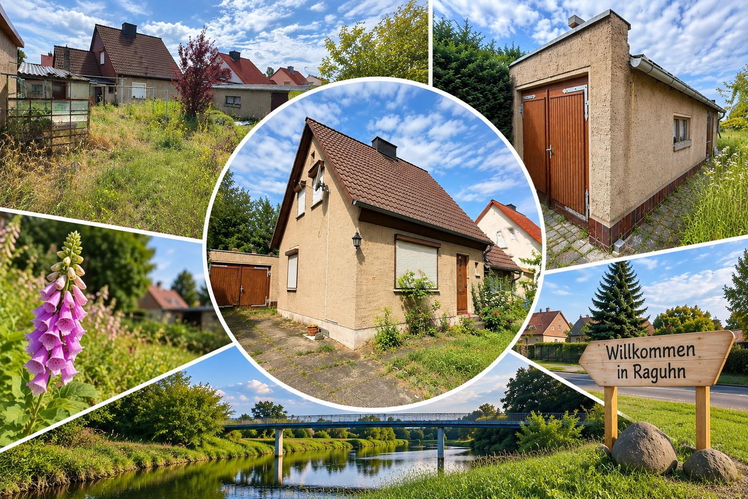 TOP Siedlungshaus in Raguhn - freistehend mit Garten und Garage in beliebter ruhiger Wohnlage - ideal für Handwerker
